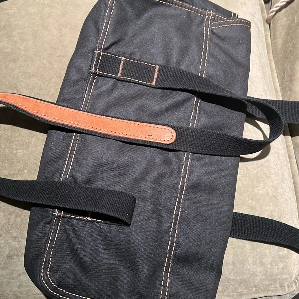 Diesel Grey Nylon with Leather Accent Shoulder Purse 💖🤩 - Picture 7 of 14